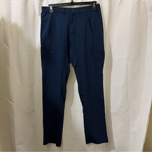 Reel Life Fishing Outdoor Pants Hiking Trail Straight Leg Pockets Navy Small